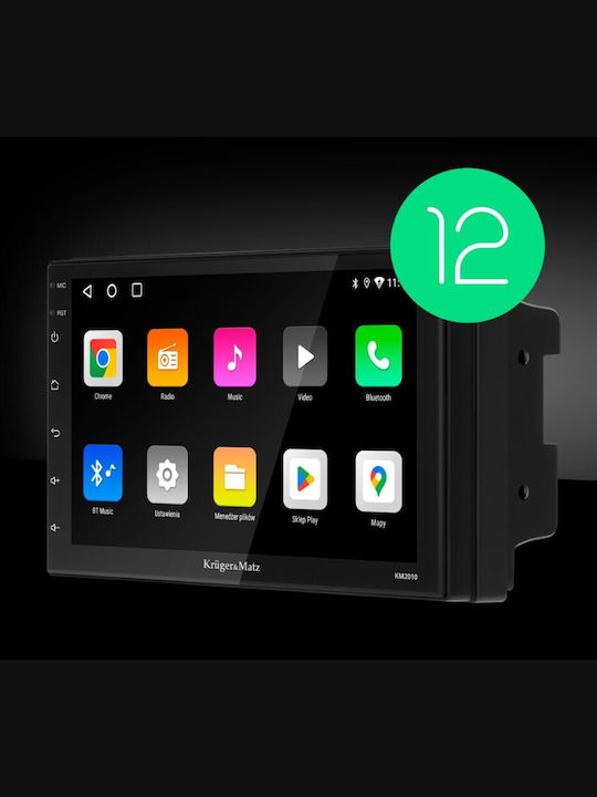 Kruger & Matz Автомобилна Аудио Система 2DIN (Блутут/USB/WiFi/GPS/Apple-Carplay/Android-Auto) с Тъчскрийн 7"