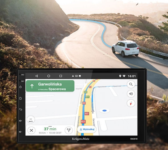 Kruger & Matz Ηχοσύστημα Αυτοκινήτου 2DIN (Bluetooth/USB/WiFi/GPS/Apple-Carplay/Android-Auto) με Οθόνη Αφής 7"