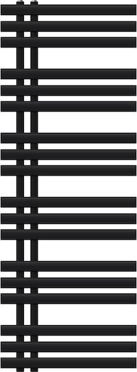 LuxeBath Towel Rail Bathroom 500x1400 Black