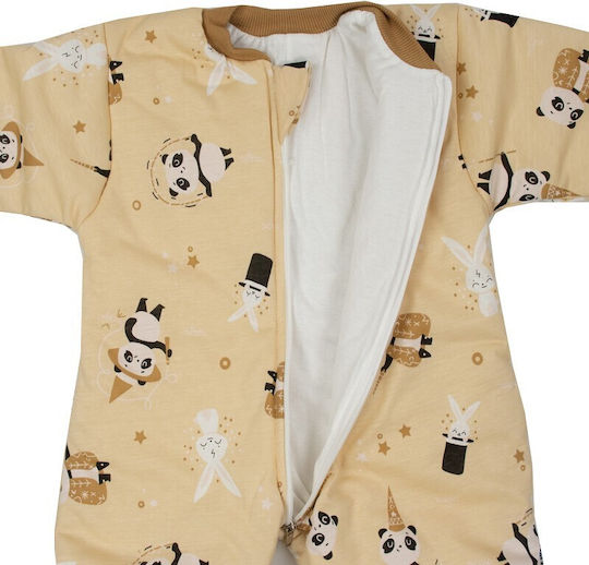 Kamtex Baby Winter Schlafsack mit Füßen Ecru