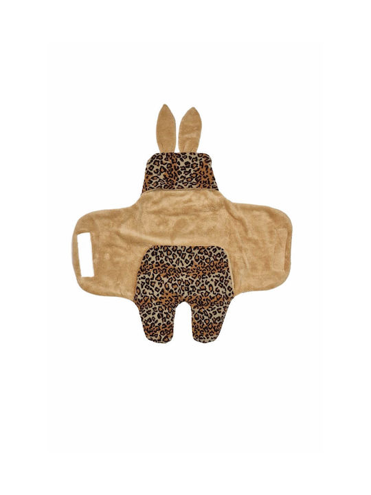 Bebecix Winter Schlafsack mit Füßen LEOPARD COFFEE