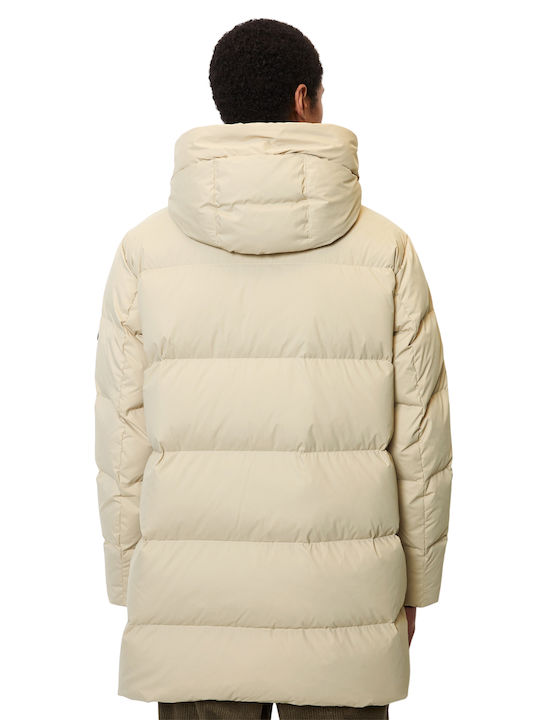 Marc O'Polo Herren Winter Jacke Lässig Wasserdicht Cream