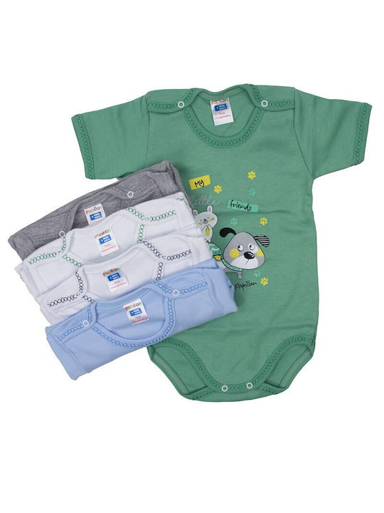 Papillon Kids Baby Bodysuit Underwear Set Gray