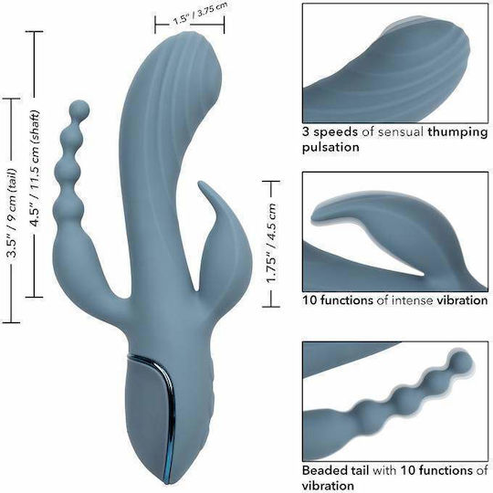 Calexotics Rechargeable Vibrator Rabbit Gray