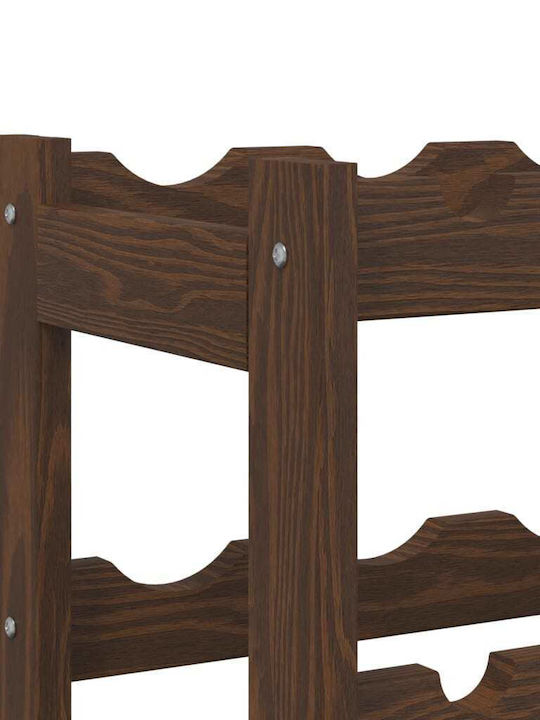 vidaXL Επιδαπέδια Κάβα Ποτών Ξύλινη Καφέ 62.5x25x102εκ.