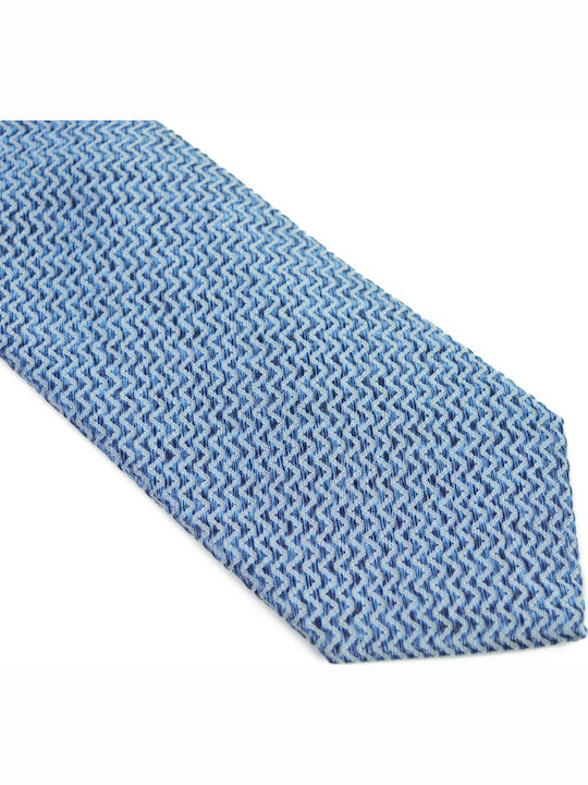Octopus Men's Tie Silk Printed in Blue Color