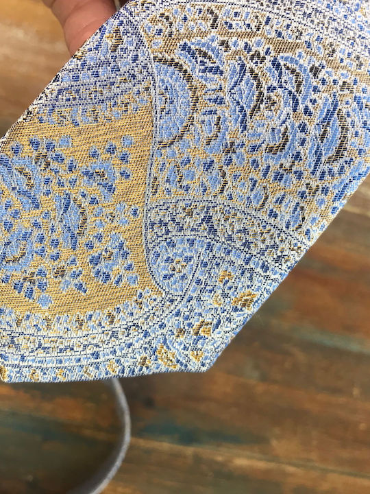 Octopus Men's Tie Silk Printed in Beige Color
