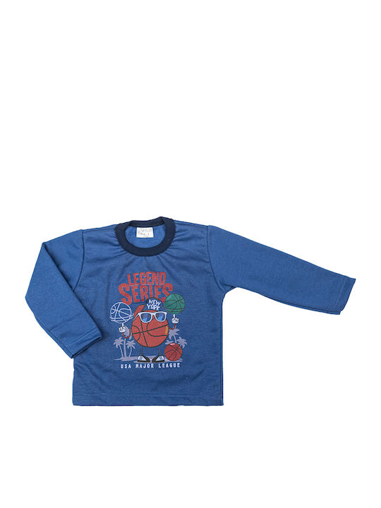 Fantastic Kids Kids' Pajamas Winter Blue Basketball Legend