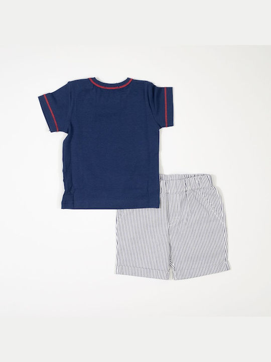 EMC Kinder Set mit Shorts Sommer 2Stück Blue