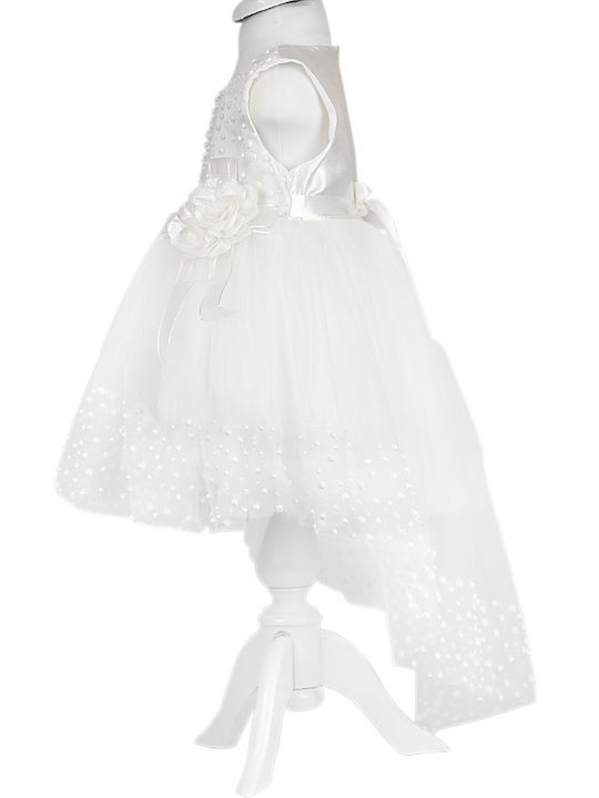 Babydom Kids Dress Tulle Sleeveless White