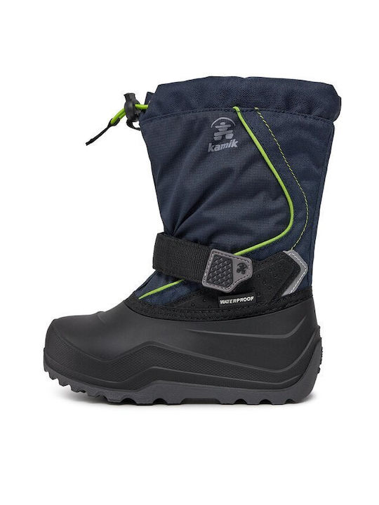 Kinder-Schneestiefel Marineblau