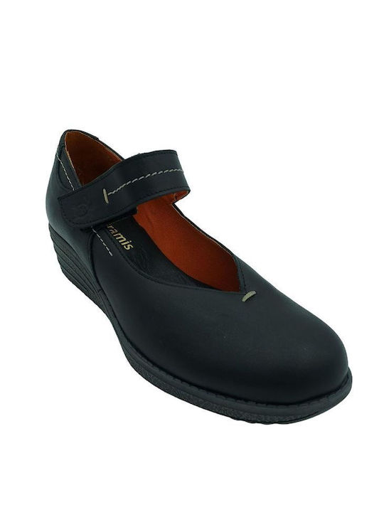 Pyramis Anatomic Leather Ballerinas Black