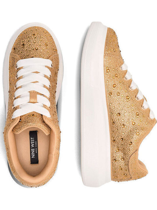 Damen Sneakers Gold