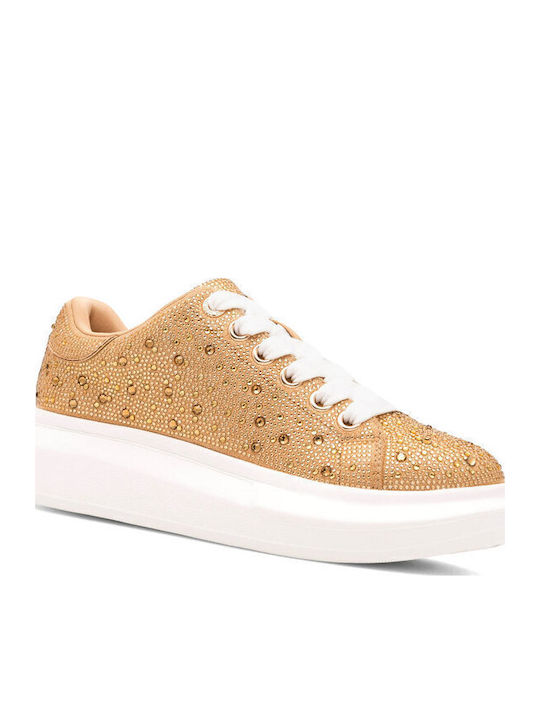 Damen Sneakers Gold