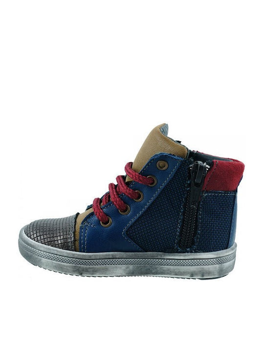 Kids Boots with Zipper Blue