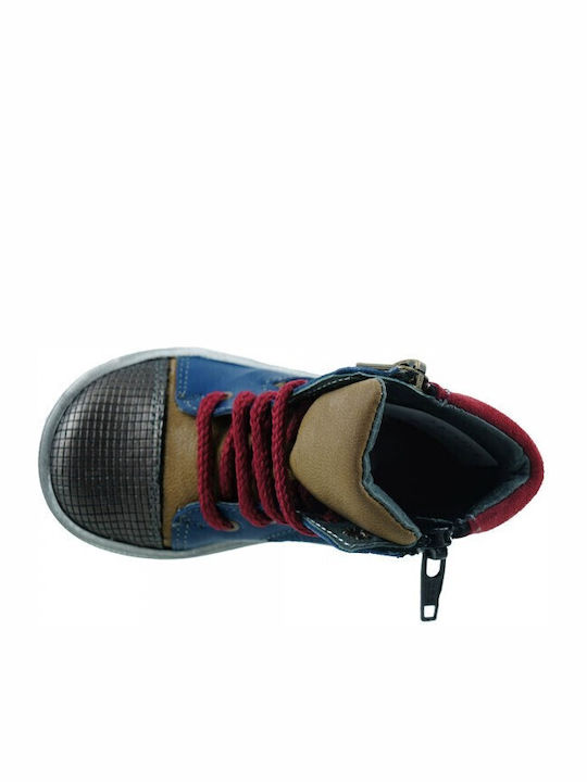 Kids Boots with Zipper Blue