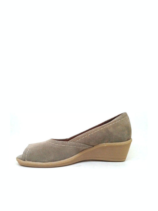 Nicolas shoes Damenplattformen Beige