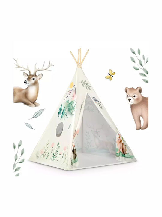 Nukido Kids Indian Teepee Play Tent for 3+ years Ecru