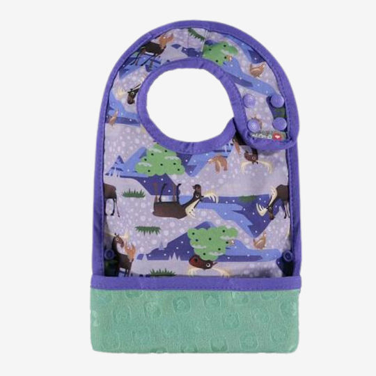 Close Parent Wasserdicht Lätzchen Stoff mit Tasche Lila für 6 m+ Close Parent Wasserdicht Lätzchen Stoff mit Tasche Lila für 6 m+