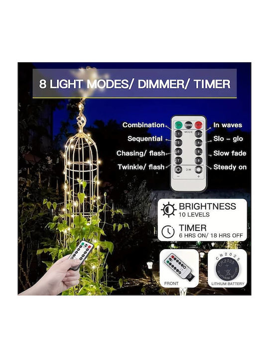 300 Λαμπάκια LED 3μ. x 300εκ. Θερμό Λευκό τύπου Κουρτίνα