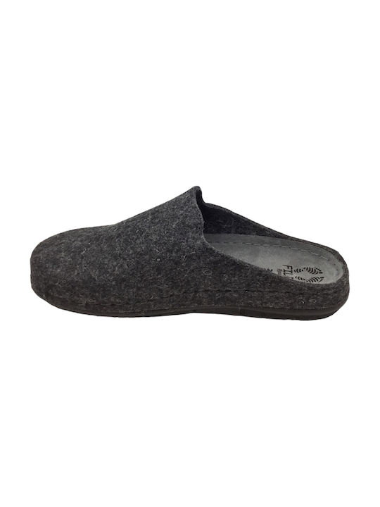 Fild Anatomic Men's Leather Printed Slippers Gray