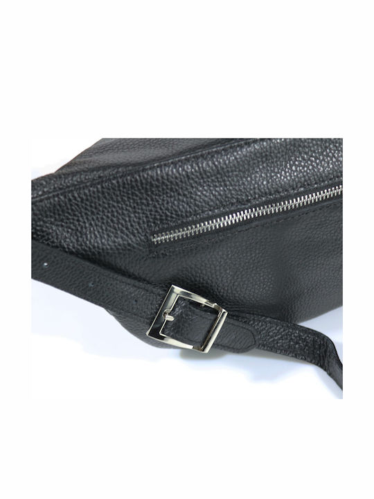 Black Leather Women's Crossbody Bag