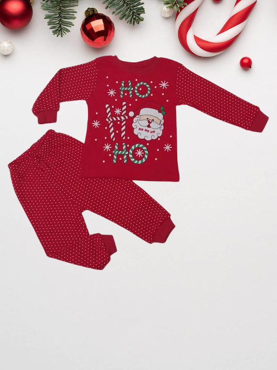 Supermini Kids Pajamas Winter Cotton Red