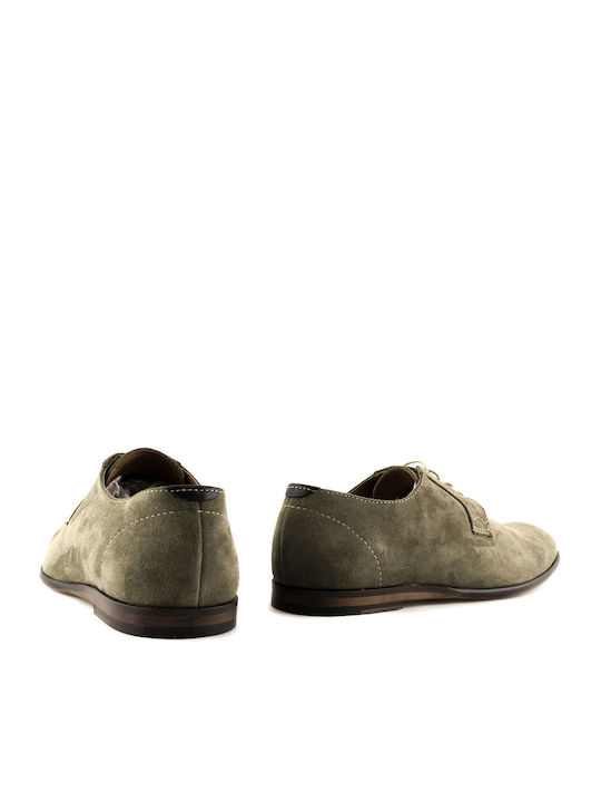 Men's Leather Casual Shoes Green