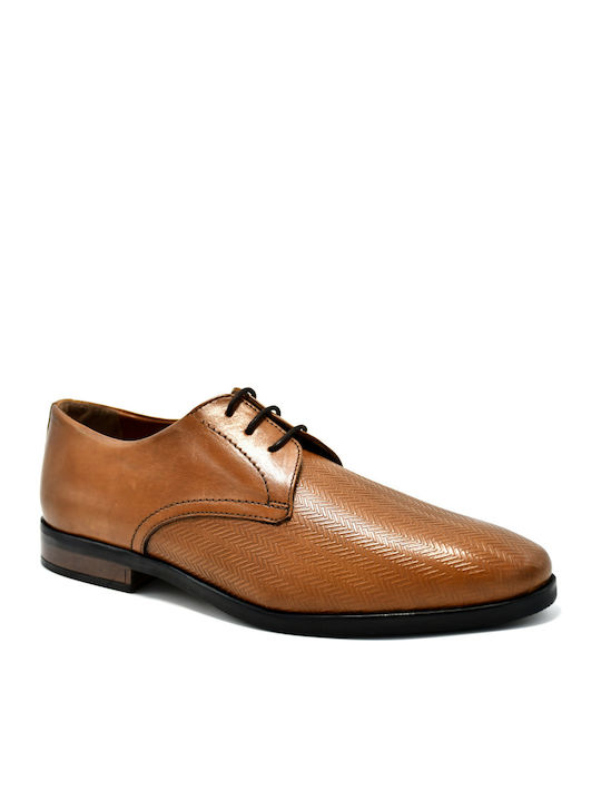 Giacomo Carlo Men's Leather Casual Shoes Tabac Brown