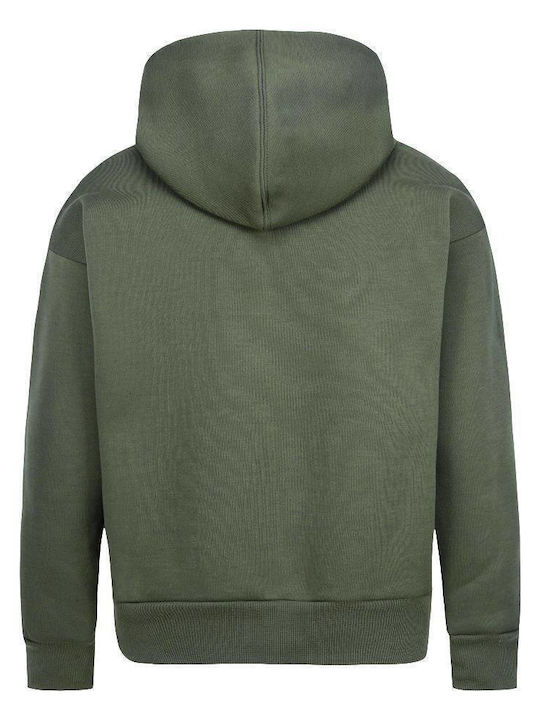 Converse Kinder-Sweatshirt mit Kapuze und Taschen Khaki