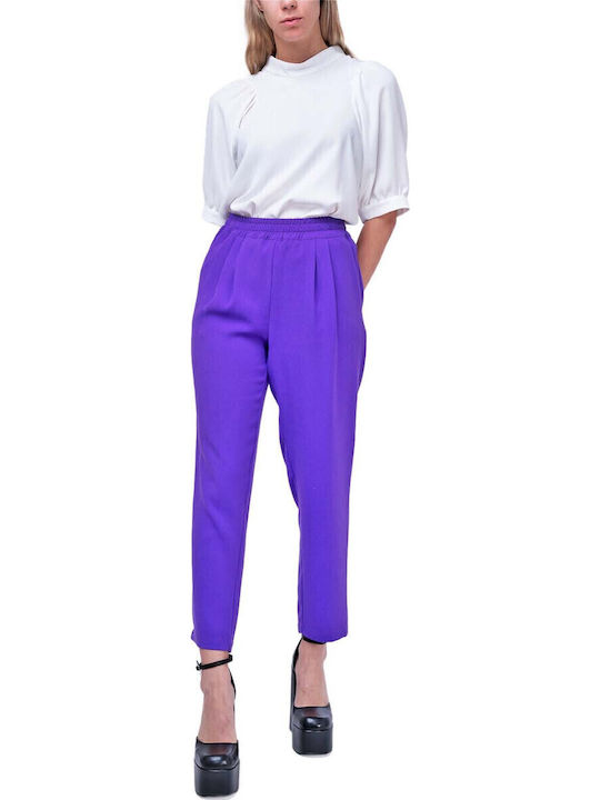 Wildwood Clothing Women's Fabric Trousers Purple