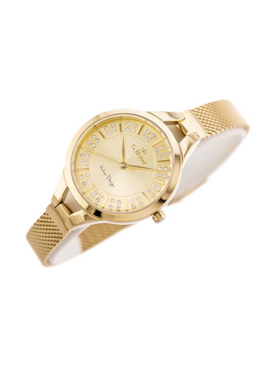 G.Rossi Watch with Gold Metal Bracelet