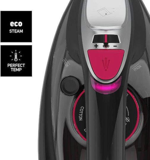 Taurus Geyser Eco Easy 2800 Steam Iron 2800W with Ceramic Plate and Continuous Steam Supply 40g/min