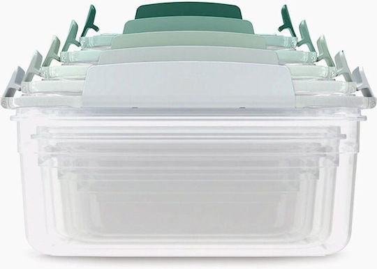 Joseph Joseph Set Mittagsboxen Kunststoff Isolierte Lunchbox Grüne 5Stücke