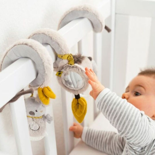 Fehn Spiral Toy for Crib and Stroller with Mirror