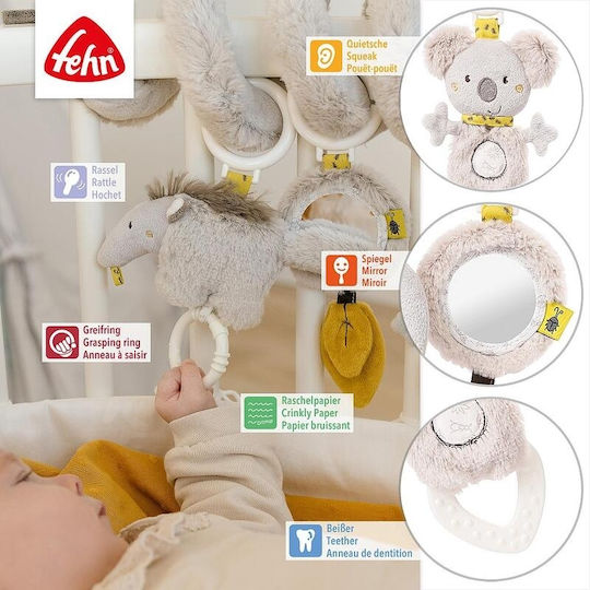 Fehn Spiral Toy for Crib and Stroller with Mirror