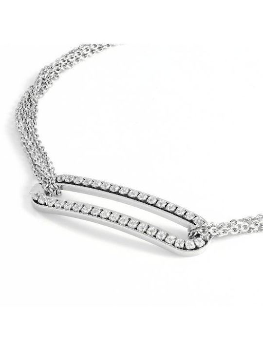 Unoaerre Bracelet Chain made of Silver with Zircon