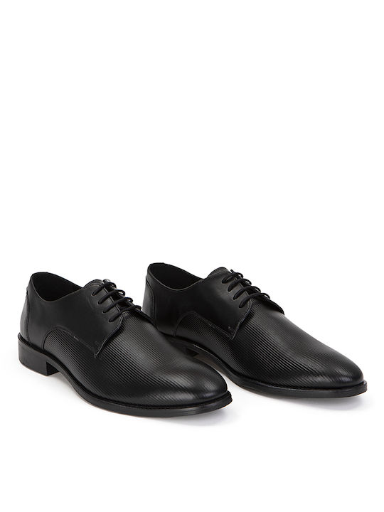 Kaiserhoff Men's Leather Dress Shoes Black