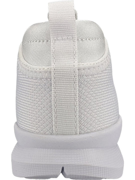 Jump Stoff Anatomisch Damen Slip-Ons Weiß