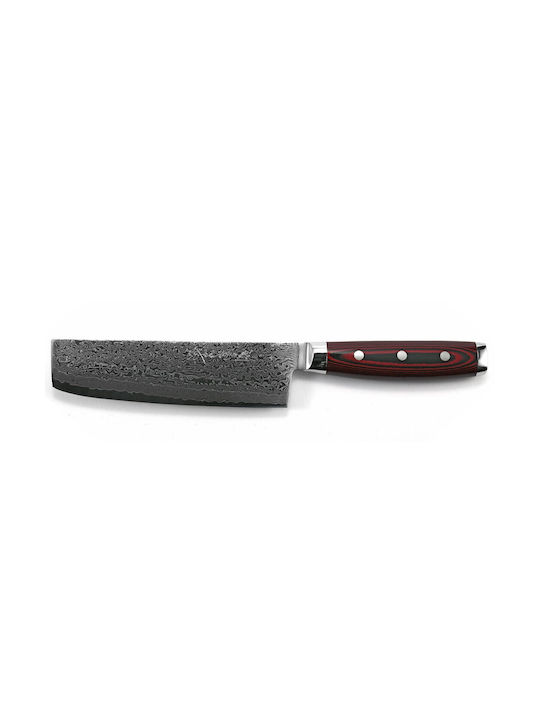Yaxell Souper Gou Μαχαίρι Nakiri από Δαμασκηνό Ατσάλι 16.5cm