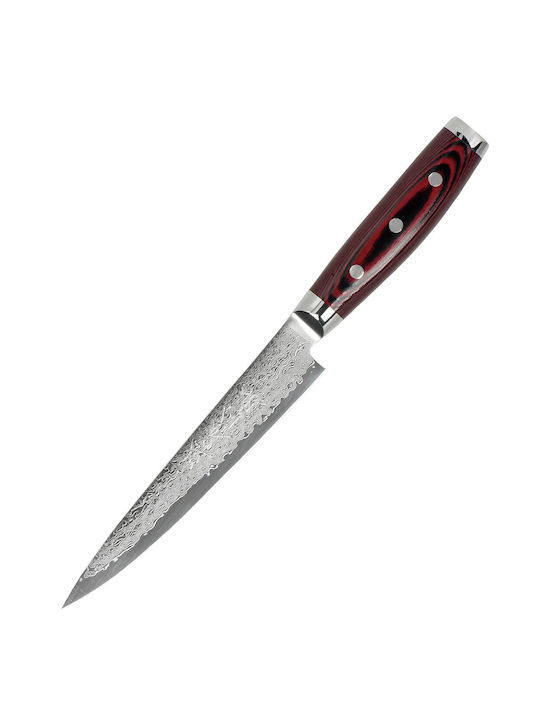 Yaxell Super Gou Knife Sujihiki from Damascus Steel 18cm