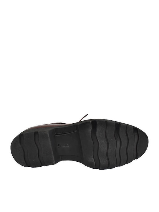 Leder Herren Oxfords Burgundisch
