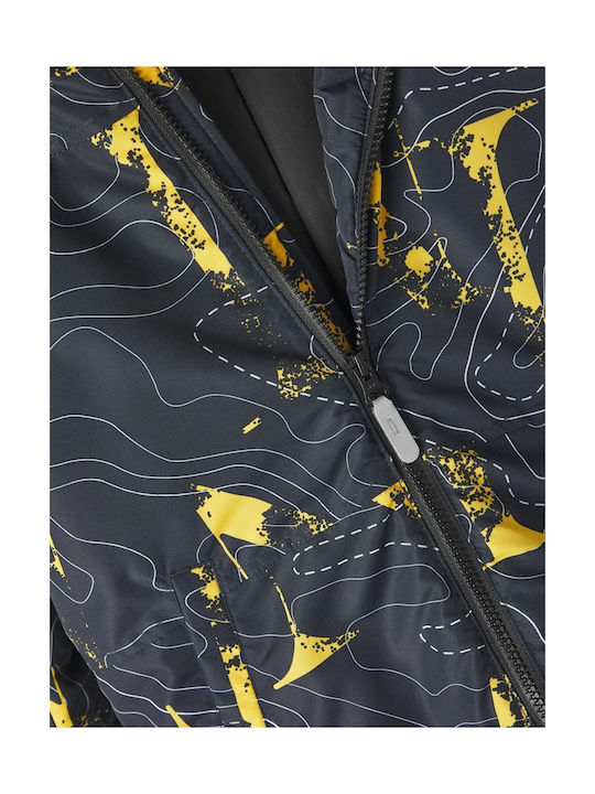 Kinderjacke mit Futter & Kapuze Μαύρο.