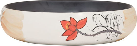 vidaXL Deasupra Blatului Chiuvetă Ceramică 59x40x15cm Colorful