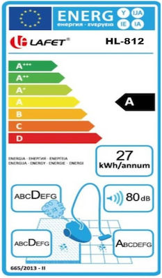 Lafet Aspirator 800W În saci 2lt Roșie