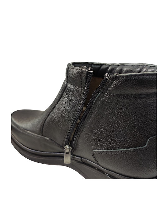 Leather Black Men's Boots