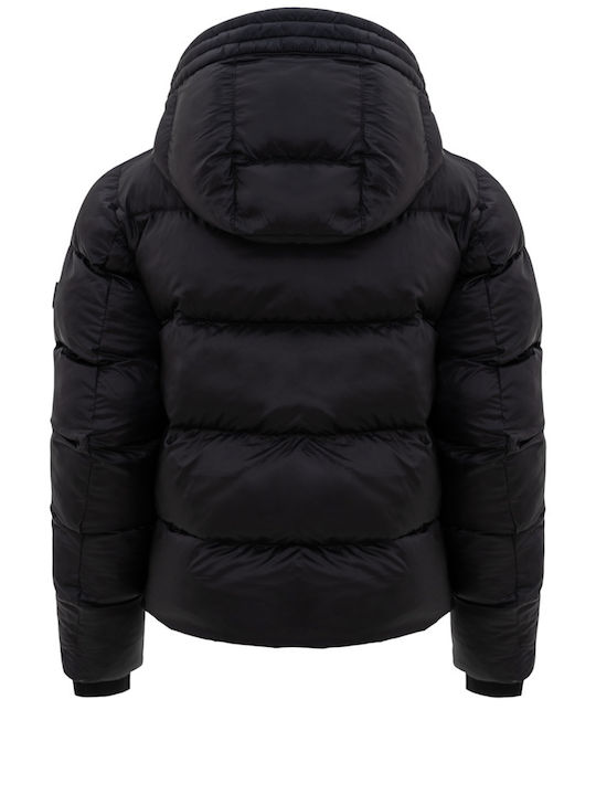 Wellensteyn Kurz Damen Puffer Jacke für Winter Schwarz