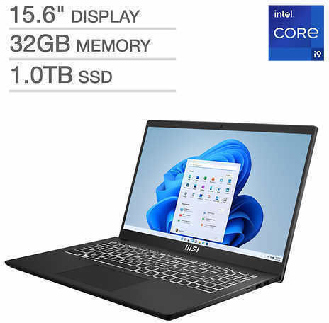 MSI Modern 15 B13M-010US 15.6" FHD (i9-13900H/32GB/1TB SSD/W11 Home) (US Keyboard)