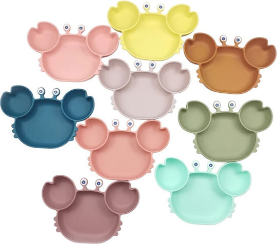 Queen Mother Silicone Baby & Kids Feeding Set with Beige Anti-Slip Base 4 Pieces for 6+ Months
