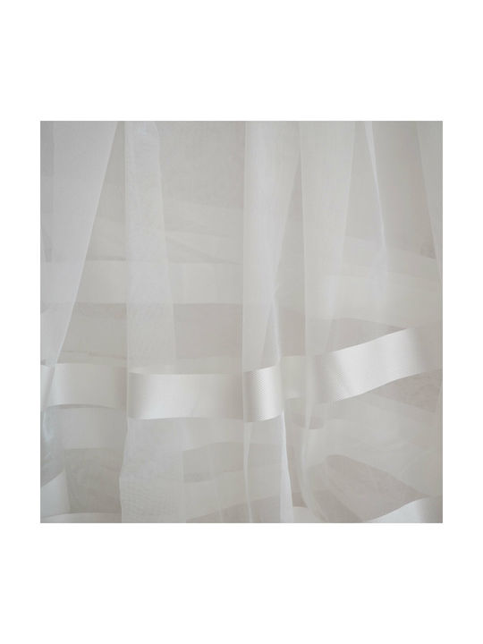 Saray Home Curtain with Pencil Pleat White 280x300cm